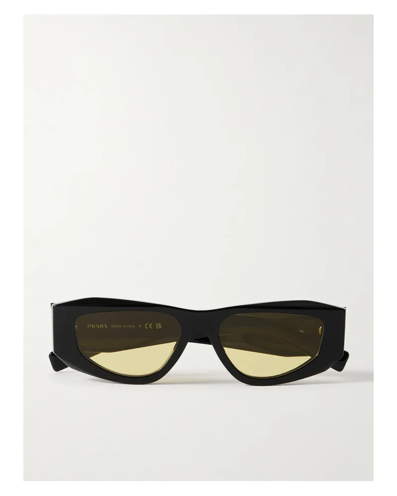 Prada Symbole D-frame Acetate Sunglasses - Black Black