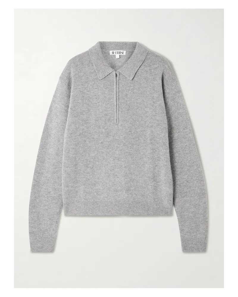 ÉTERNE Blaise Kaschmirpullover Mit Reißverschluss - Grau Grau