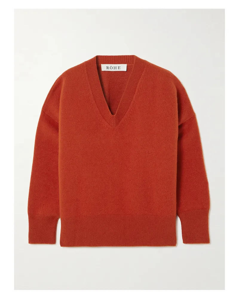 Róhe Pullover Aus Einer Wollmischung - Orange Orange