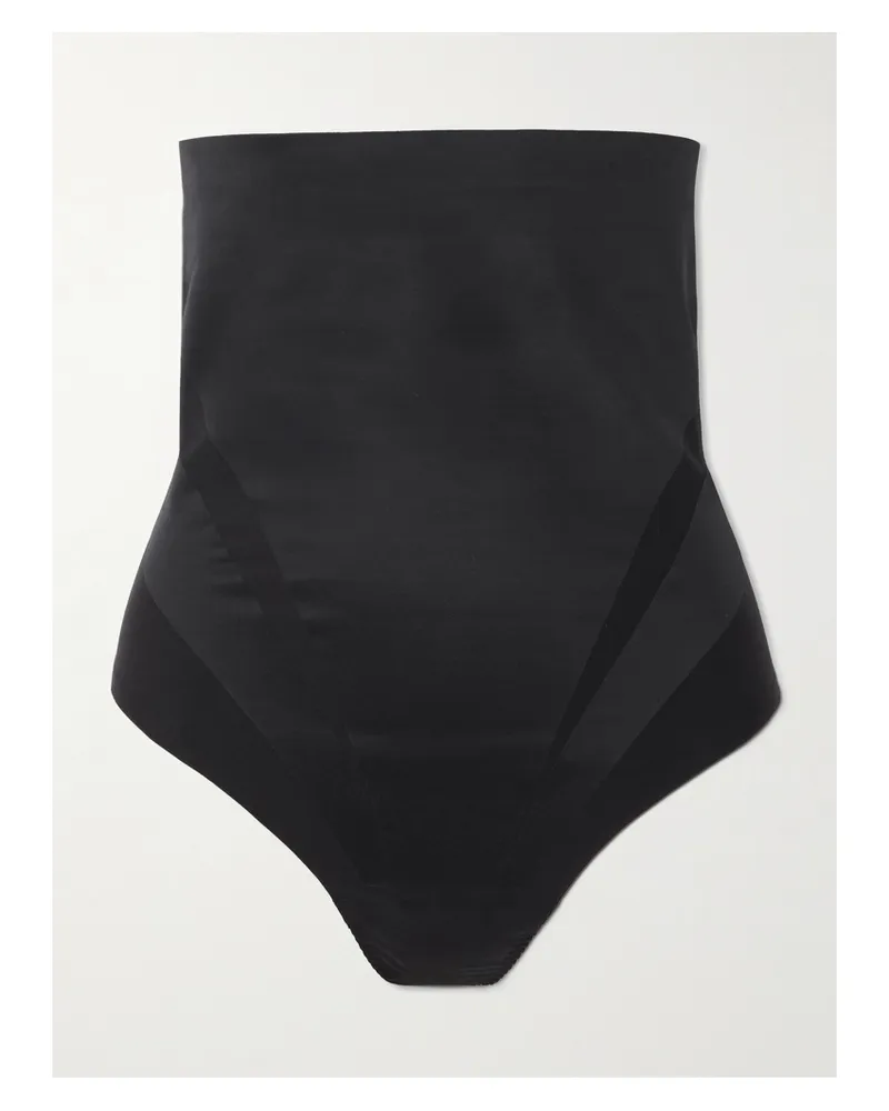 Spanx Spanxsculpt™ Seamless Power High-waisted String Aus Stretch-material - Schwarz Schwarz