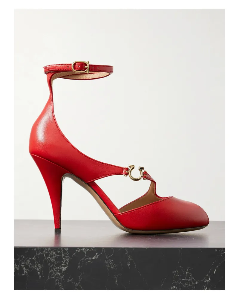 Ferragamo Molly Pumps Aus Leder Mit Verzierung - Rot Rot