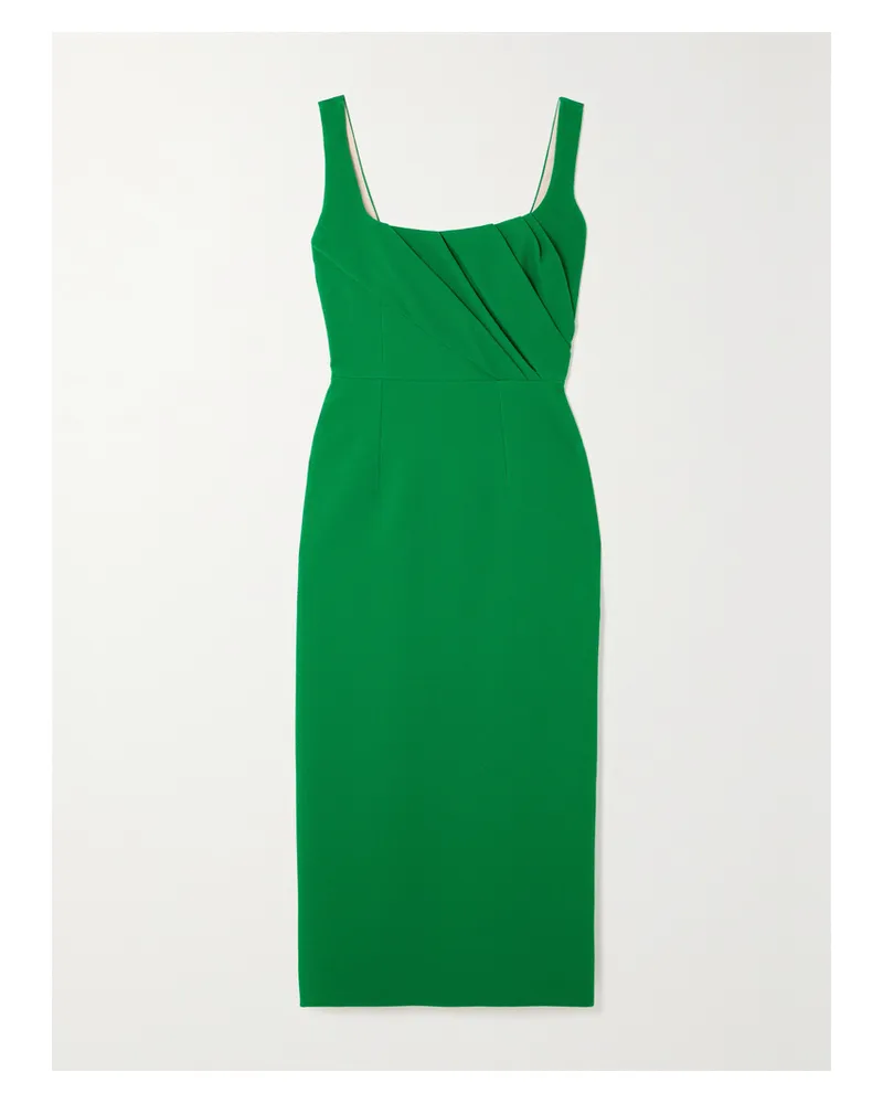 EMILIA WICKSTEAD Arina Midikleid Aus Crêpe - Grün Grün