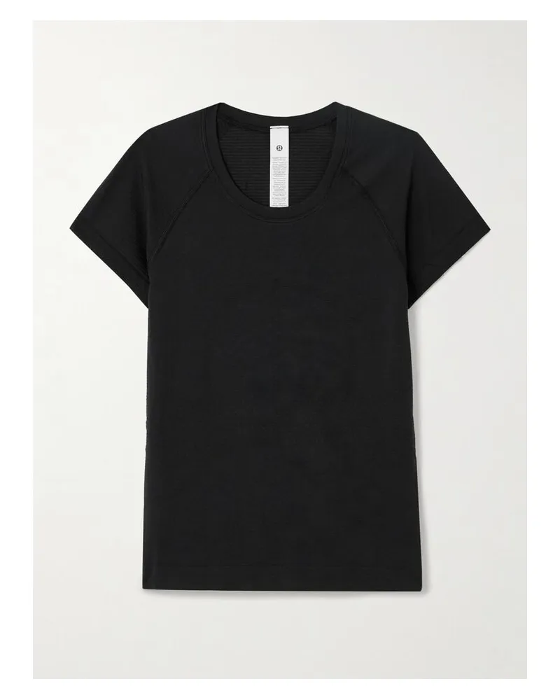 LULULEMON Swiftly Tech 2.0 T-shirt Aus Stretch-material - Schwarz Schwarz
