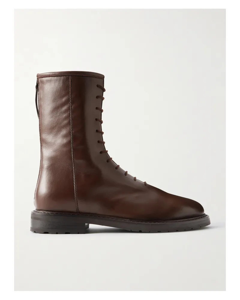 LEGRES 08 Leather Ankle Boots - Brown Brown