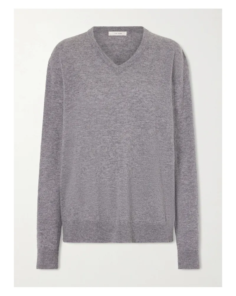 The Row Nian Cashmere Sweater - Gray Gray