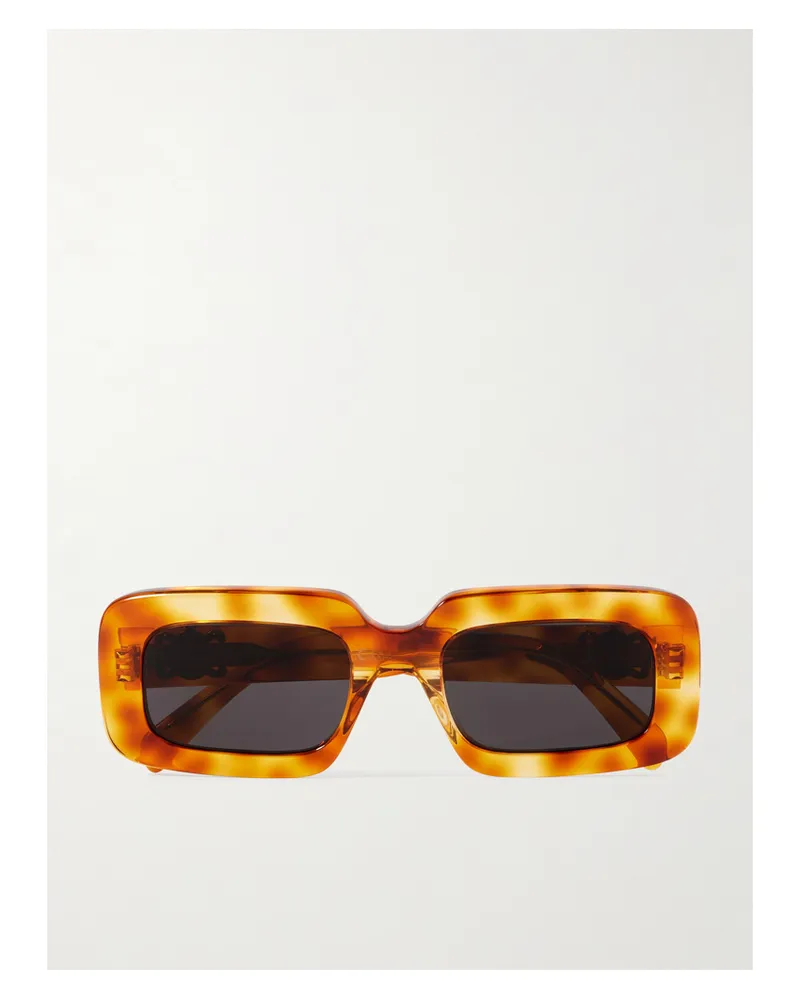 Celine Triomphe Oversized Square-frame Tortoiseshell Acetate Sunglasses Tortoiseshell