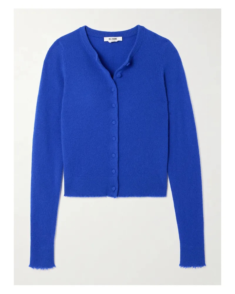 RE/DONE Cardigan Aus Kaschmir - Blau Blau