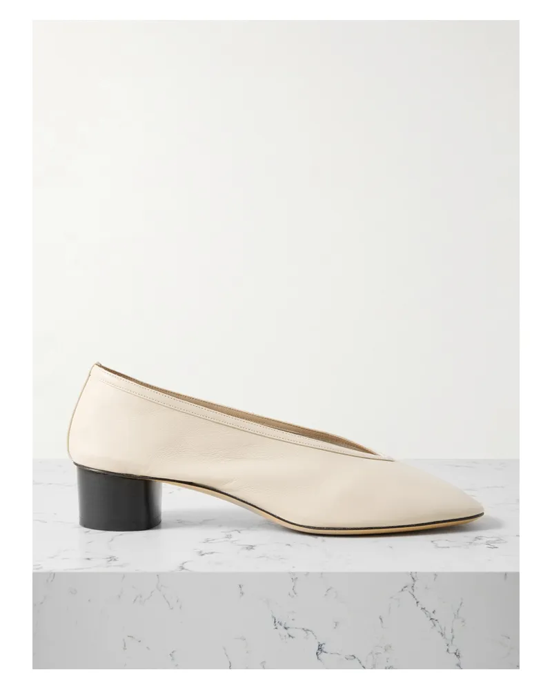 Le Monde Béryl Luna Pumps Aus Leder - Ecru Ecru