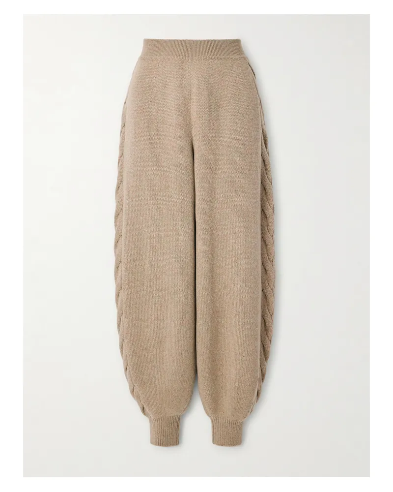 Loro Piana Cashmere Tapered Pants - Neutrals Neutrals