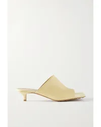 Bottega Veneta Mules aus Leder Creme