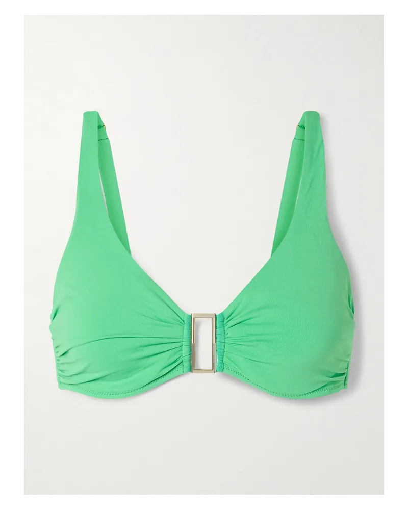 Melissa Odabash Bel Air Bikini-oberteil Mit Bügeln Und Verzierung - Grün Grün