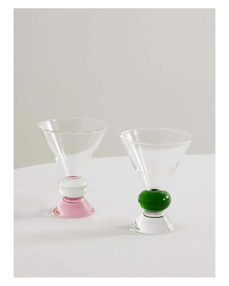Sophie Lou Jacobsen Ghia Totem Set Aus Zwei Gläsern - Mehrfarbig Mehrfarbig