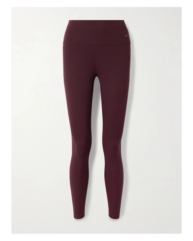 Nike Zenvy Verkürzte Leggings Aus Dri-fit-infinasoft-material - Burgunder Burgunder