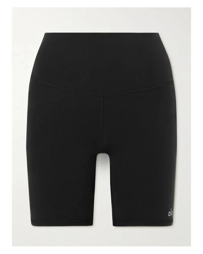alo Shorts Aus Stretch-material - Schwarz Schwarz