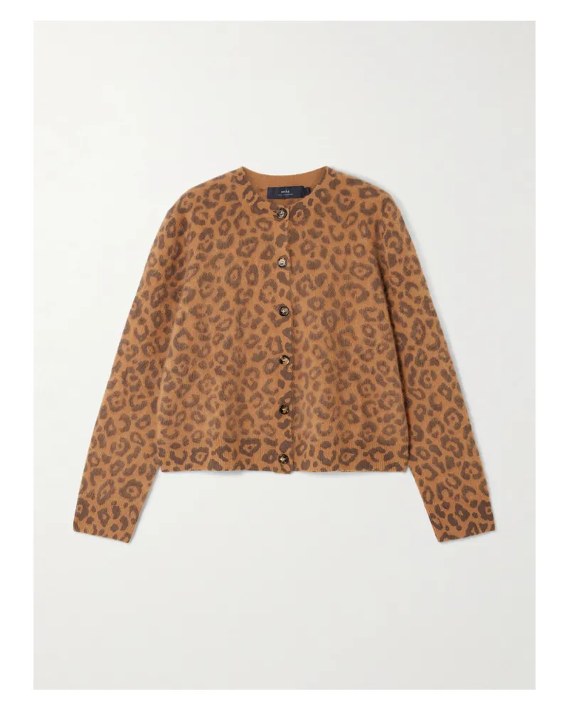arch4 Blackwood Pullover Aus Gebürstetem Kaschmir Mit Leopardenmuster - Animal-Print Animal-print