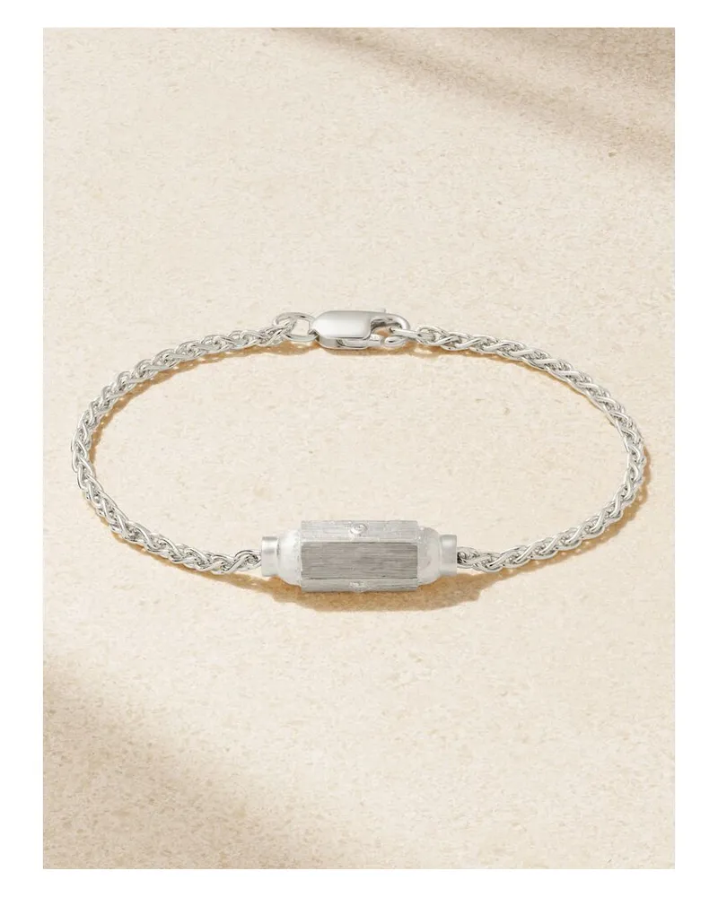 Marie Lichtenberg Micro Coco Armband Aus 18 Karat Weißgold Mit Diamanten - Silber Silber