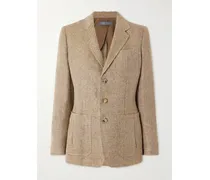 Ronan Blazer Aus Leinen-tweed - Braun