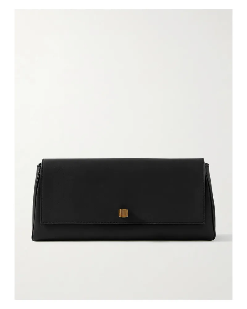KHAITE Audrey Leather Clutch - Black Black