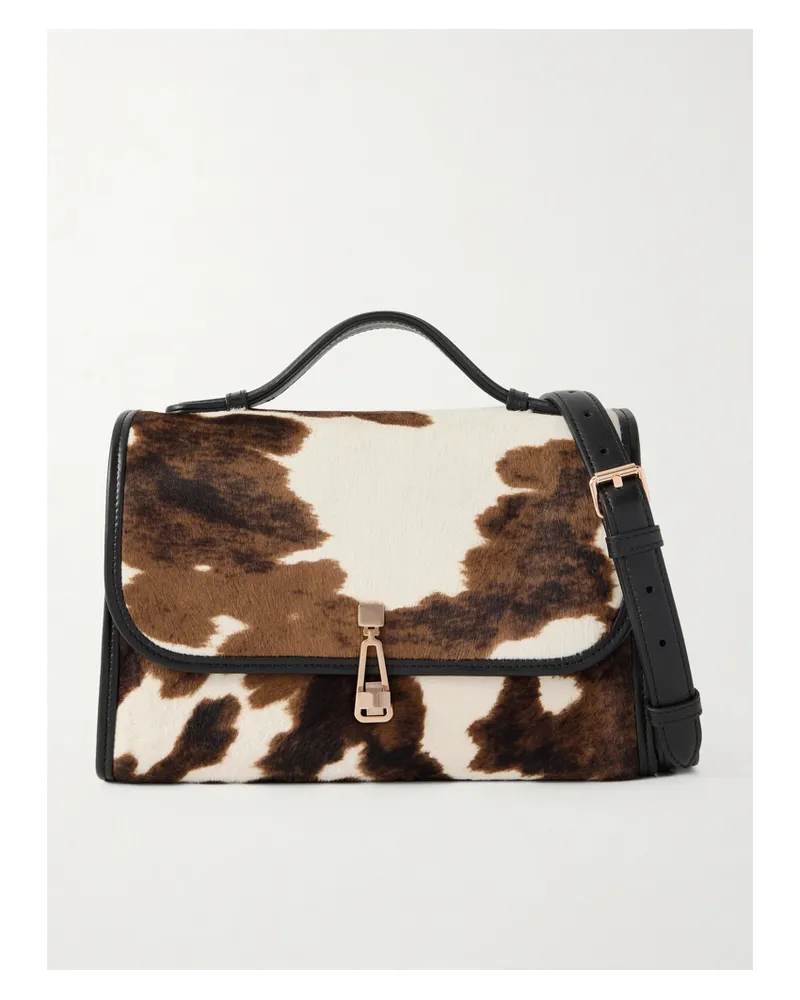 Gabriela Hearst Leonora Medium Cow-print Calf Hair Tote - Brown Brown