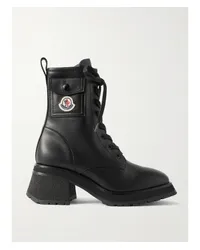 Moncler Gigi Ankle Boots aus Leder Schwarz