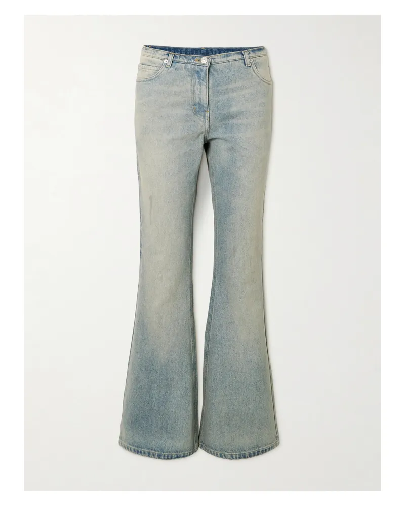 Courrèges Halbhohe Bootcut-jeans - Blau Blau