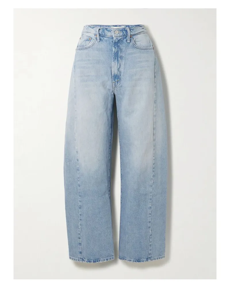Mother The Full-pipe Flood Hoch Sitzende Jeans - Blau Blau