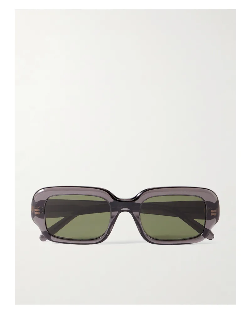 Loewe Oversized Rectangle-frame Acetate Sunglasses - Green Green