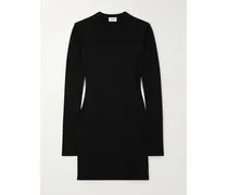 Minikleid Aus Strick - Schwarz