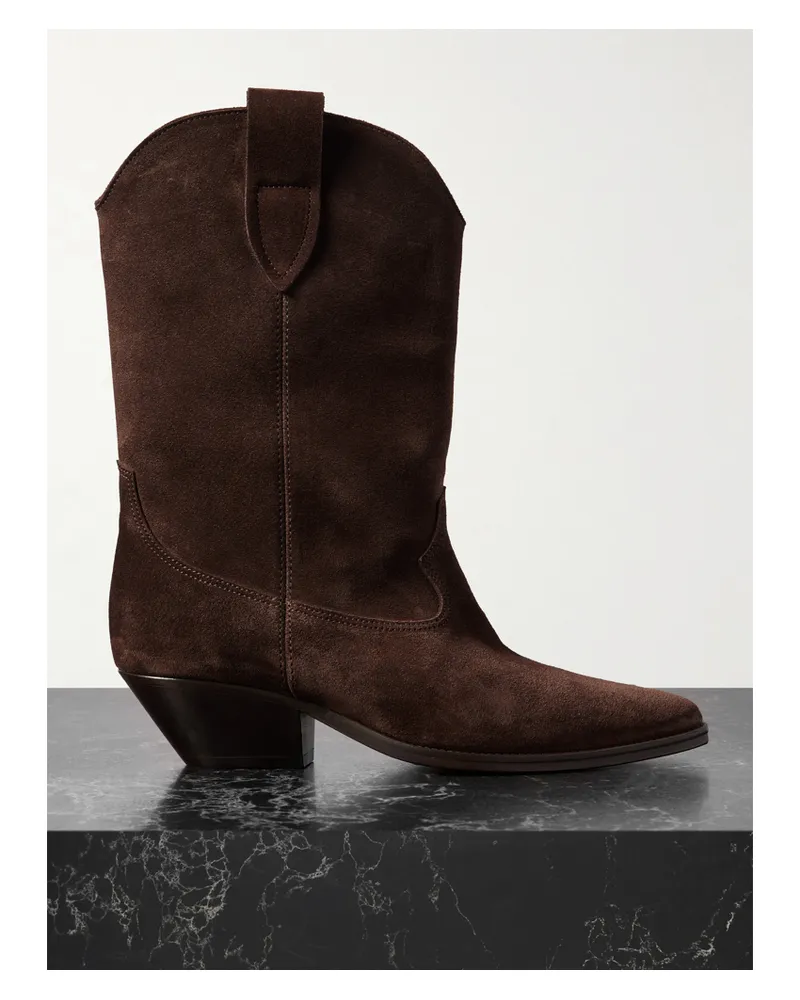 Isabel Marant Duerto Stiefel Aus Veloursleder - Braun Braun
