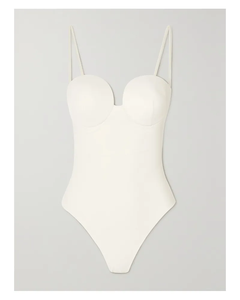 Magda Butrym Badeanzug Mit Bügeln - Creme Creme