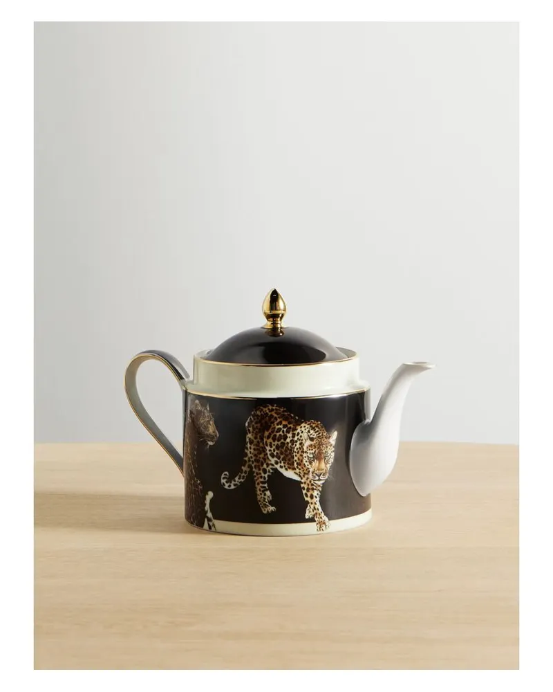Dolce & Gabbana Teekanne Aus Bedrucktem Porzellan - Animal-Print Animal-print