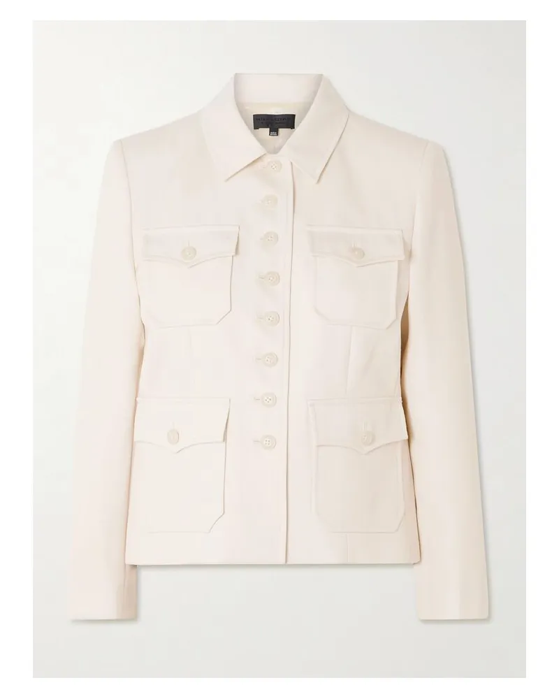 Nili Lotan Jamison Jacke Aus Woll-twill - Ecru Ecru