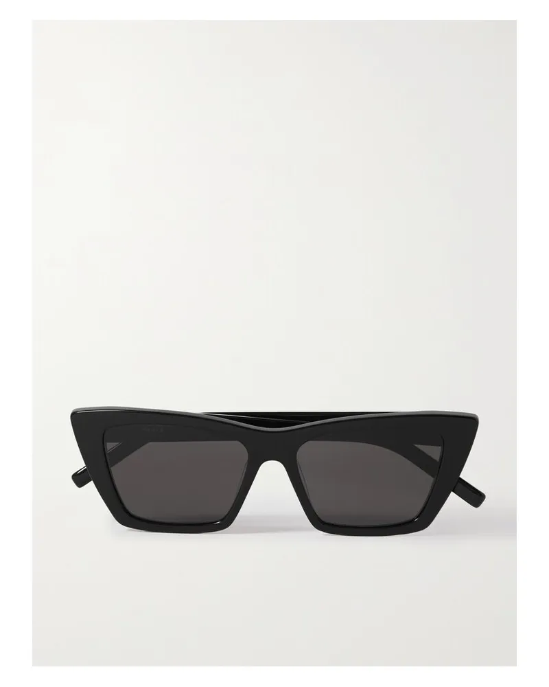 Saint Laurent Mica Sonnenbrille Mit Cat-eye-rahmen Aus Azetat - Schwarz Schwarz