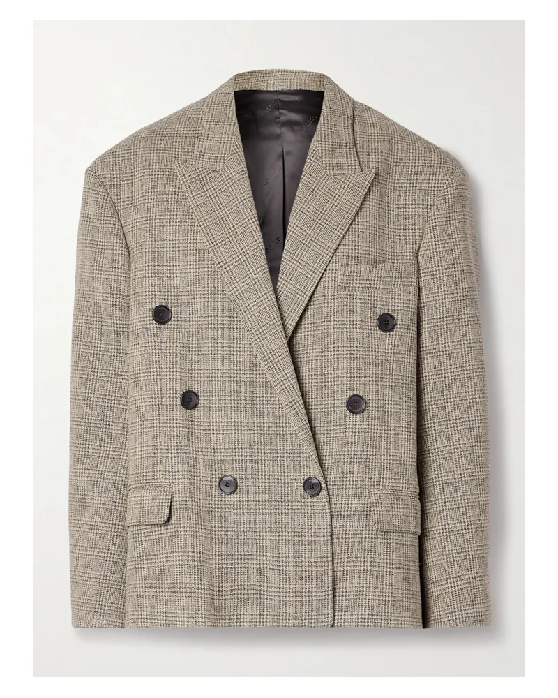 Isabel Marant Klero Doppelreihiger Blazer Aus Karierter Wolle - Mehrfarbig Mehrfarbig