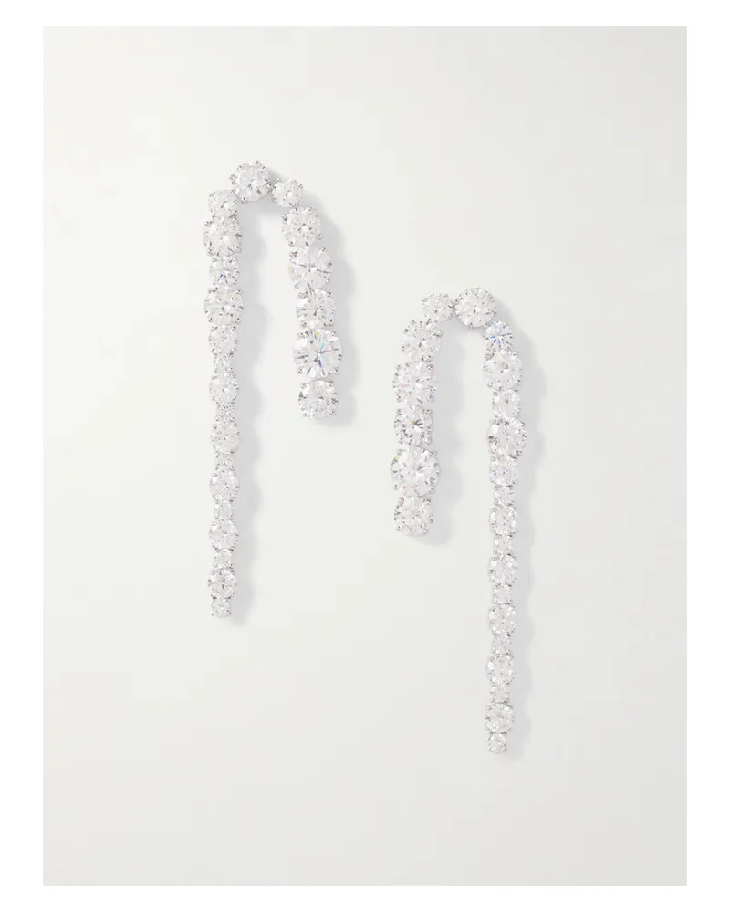 Completedworks Sleuth Ohrringe Aus Recyceltem Silber Mit Cubic Zirkonia Silber