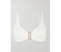 Bel Air Bikini-oberteil Mit Verzierung - Weiß