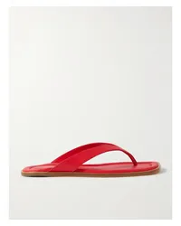 STAUD Dante Zehensandalen aus Leder Rot