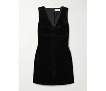 Knox Minikleid Aus Samt - Schwarz