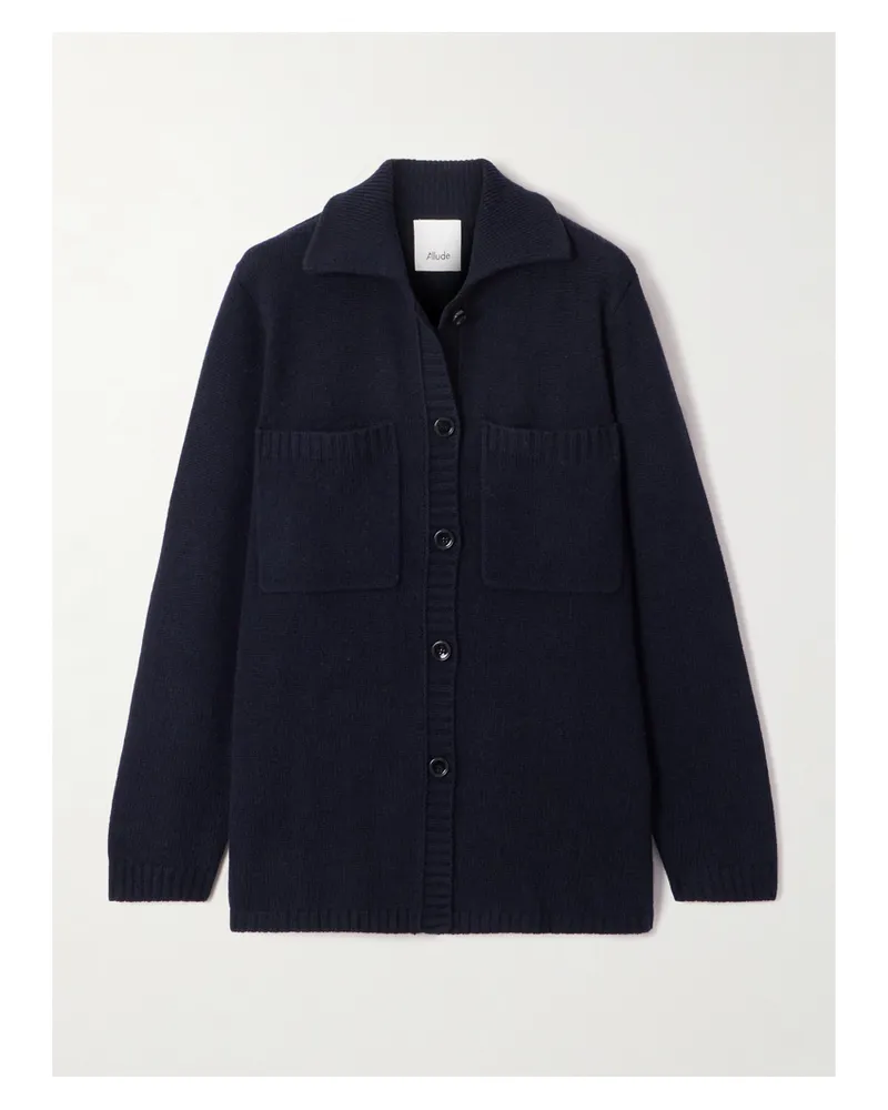 ALLUDE Cardigan Aus Einer Woll-kaschmirmischung - Blau Blau