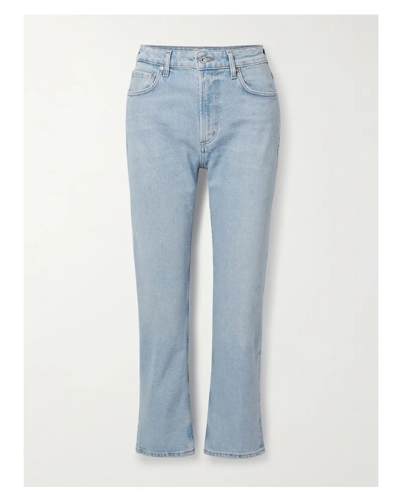 Citizens of humanity Zurie Ankle Verkürzte, Hoch Sitzende Jeans Mit Geradem Bein - Blau Blau