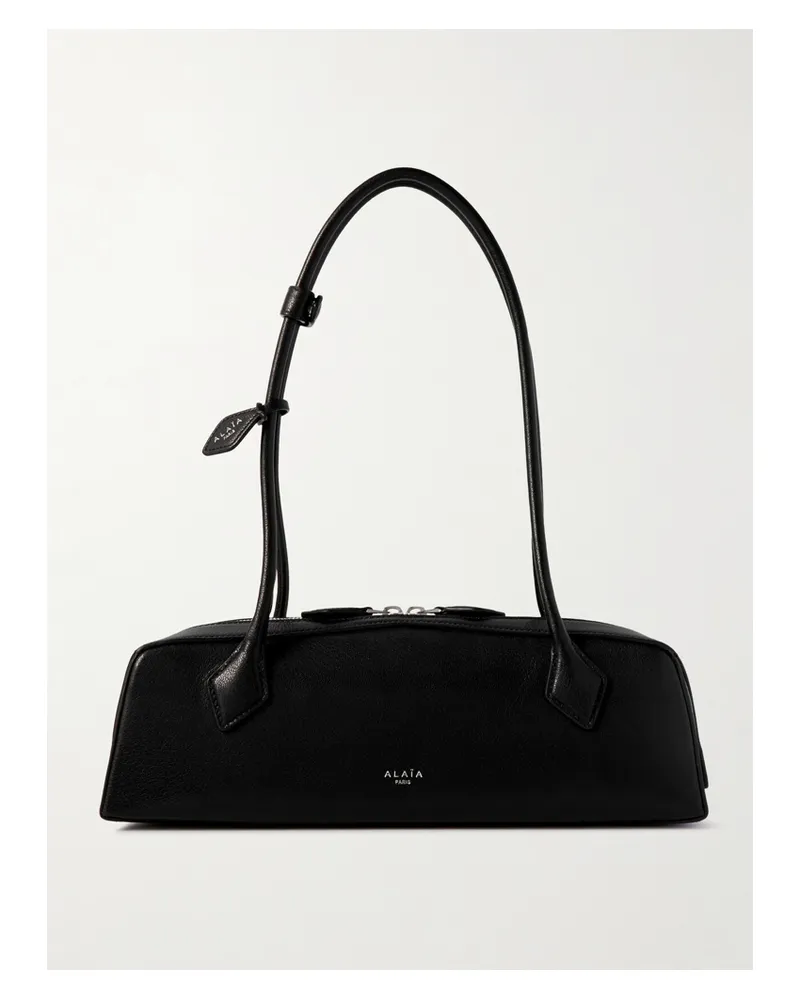 Alaïa Le Teckel Textured-leather Shoulder Bag - Black Black