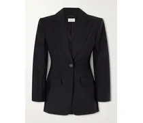 Wool And Mohair-blend Jacket - Black