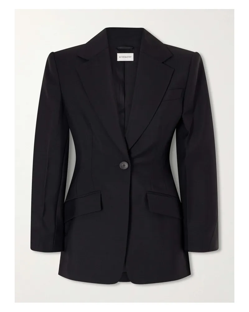 Givenchy Wool And Mohair-blend Jacket - Black Black