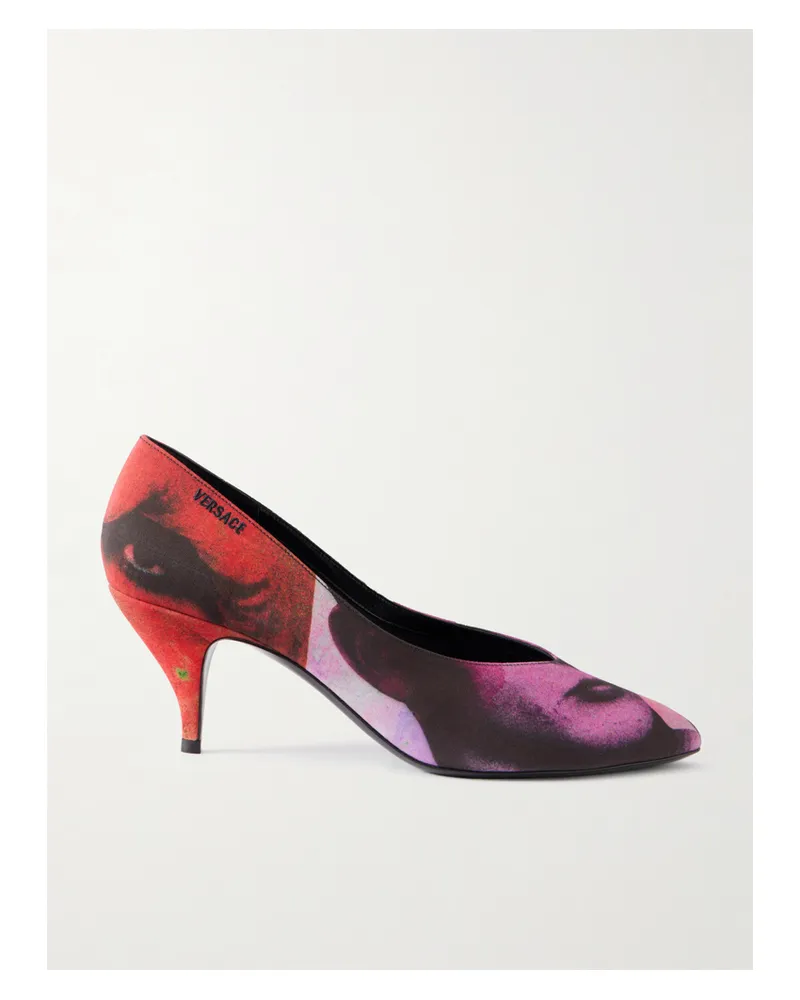Versace Tina Silk Faille 65 Pumps - Multi Multi