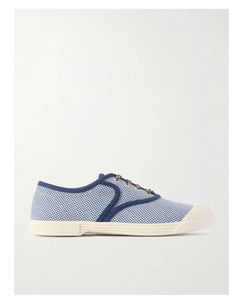 Valentino Garavani Bay By Bay Zweifarbige Sneakers Aus Canvas Mit Gummibesatz - Blau Blau