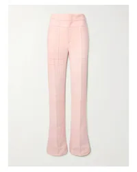 Bottega Veneta Hose mit Geradem Bein aus Kariertem Crêpe Pink