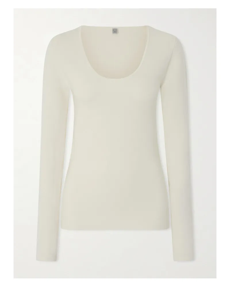 Totême Oberteil Aus Einer Wollmischung - Ecru Ecru