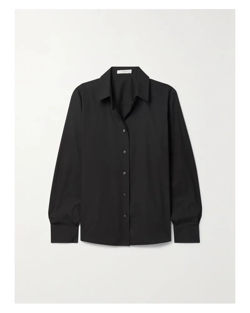 The Row Sadie Hemd Aus Baumwollpopeline - Schwarz Schwarz