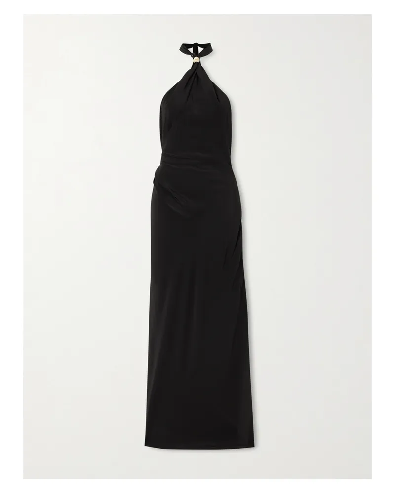 SIR Rioja Maxikleid Aus Seide - Schwarz Schwarz