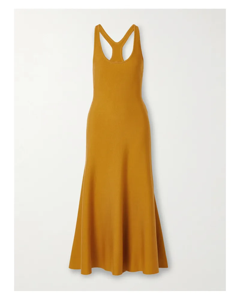 Gabriela Hearst Bastien Midikleid Aus Recycelter Seide - Gelb Gelb